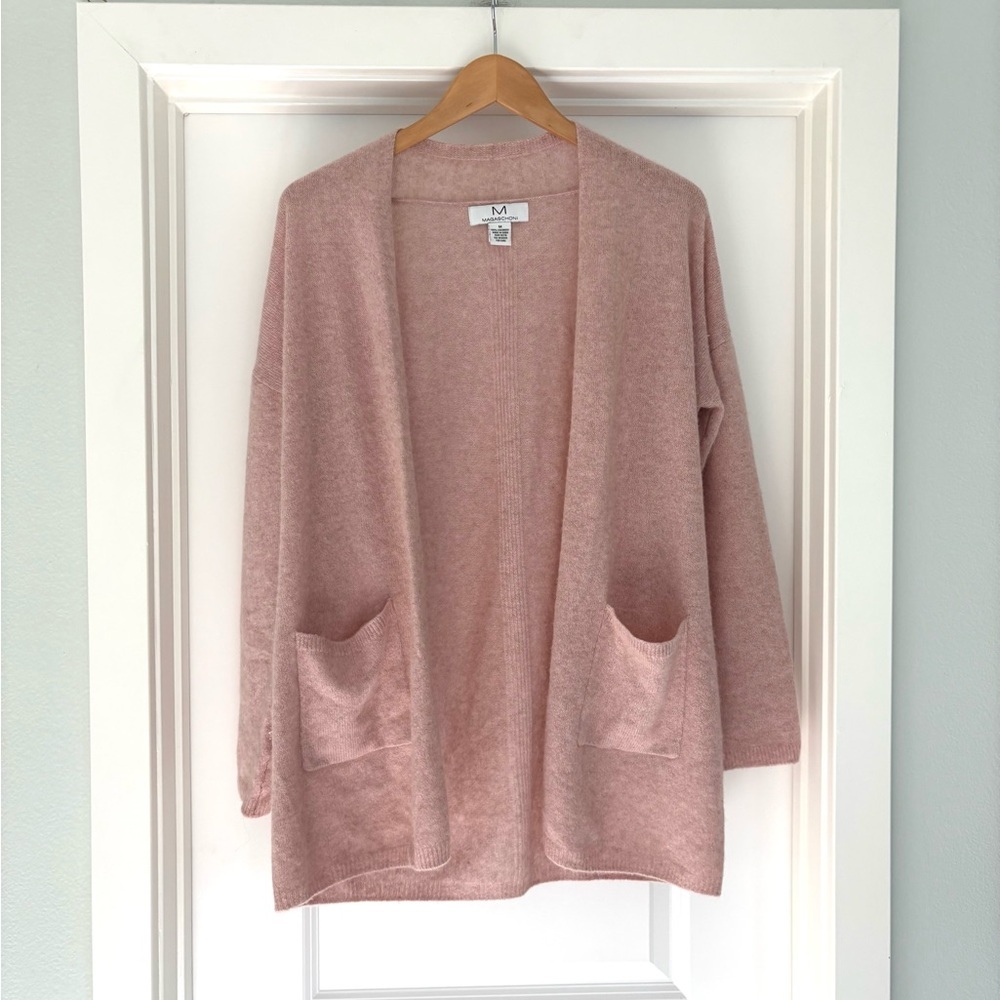 Magaschoni 100% Cashmere Long Cardigan M